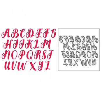 Noi de Lux, ABC Alfabet Scrisoare 2021 Tăiere a Metalelor, Matrițe, pentru DIY Scrapbooking și Luare de Card Decor în Relief Ambarcațiunile Nu Stampile Set