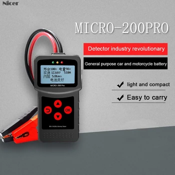 MICRO-200 PRO Baterie de Masina Tester Analizor de 12V/24V AGM Baterie EFB Sistem Tester Auto Motociclete Rapide Instrumente de Diagnosticare