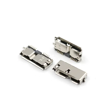 50Pcs Micro USB 3.0 de sex Feminin 10Pin SMD, SMT Soclu PCB Montare pe Jack de Lipire Conector