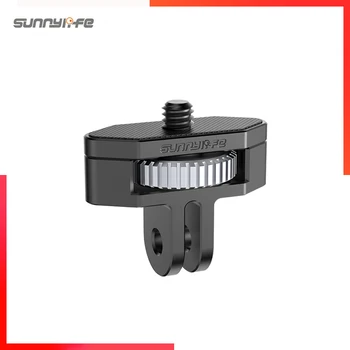 Sunnylife 1/4 GoPro10 Aliaj Metalic Adaptoare Reglabile din Aliaj de Aluminiu Adaptoare pentru DJI Buzunar 2/Insta360 Un X2/SLR
