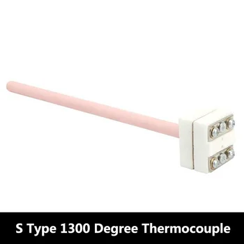 WRP-100 Sonda Termocuplu tip S Rodiu Termocuplu Rezistente la Căldură 2372 Fahrenheit 1300 Grade Senzor de Temperatură Sondă