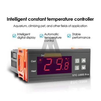 STC-1000 Pro LED Termostat Digital AC 110V 220V pentru Incubator Controler de Temperatura Termostat Releu Încălzire Răcire