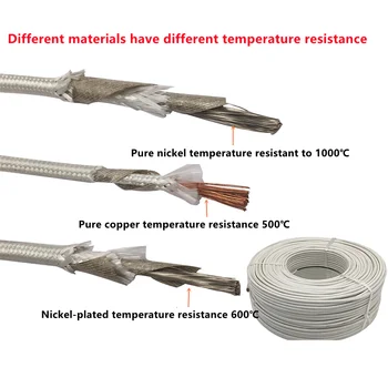 Pur nichel placat cu nichel mică temperatură înaltă sârmă 20-9AWG rezistent la temperaturi ridicate 500℃/600 ° c/1000℃ ignifug sârmă
