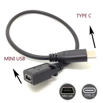 USB 3.1 Type C Male la USB Mini 5pin de sex Feminin de Încărcare de Date Cablu de sincronizare Cablu Adaptor