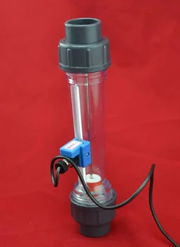 LZS-15A 10 la 100L/H~1000L/H Conductă tub de plastic de apă debitmetru cu fluxul de alarmă swith limita inferioară(implicit) sau limita superioară