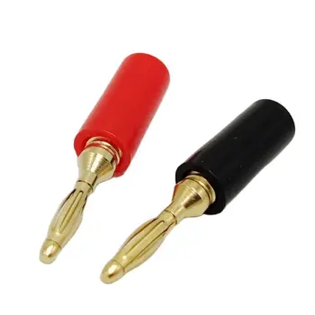 Banană 2mm Plug Terminale Roșu Negru placat cu Aur de Cabluri Banana Plug 10buc/lot