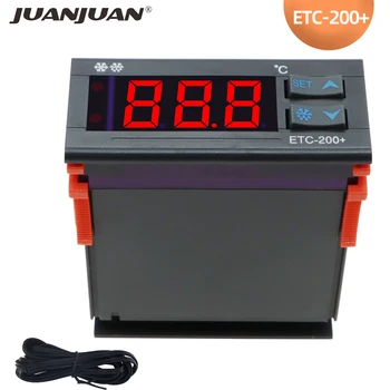 ETC-200+ Termostat Digital Controler de Temperatura Microcalculator de Refrigerare Încălzire Controller 220V cu Citirea Datelor