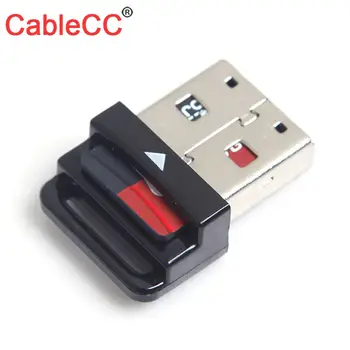 Zihan USB 2.0 la Micro SD, T-Flash SDHC TF M2 telefon Mobil & tabletă Cititor de Card de Memorie Mini Negru Dimensiune