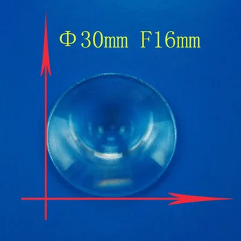 2 BUC 30mm Mici, Rotunde Optice PMMA Plastic Solare de tip Fresnel Condensa distanta Focala 16mm Proiector Avion Lupa,Concentrator Solar