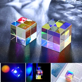 15 mm Sticlă Optică Cube Prism pentru Fotografice separatoare de fascicule Accesorii de Fotografie Decora Cadouri Șase Fețe de Prismă Optică